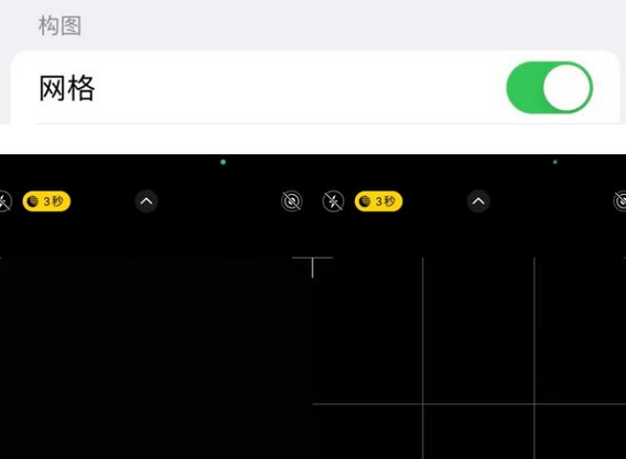 内黄苹果手机维修网点分享iPhone如何开启九宫格构图功能