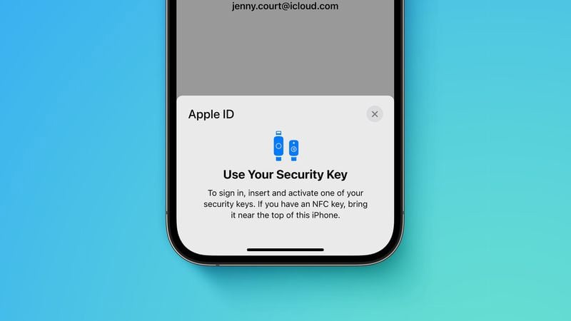 内黄苹果手机维修分享iOS 16.3 新增的 Apple ID 的安全密钥有什么功能 